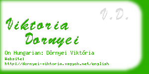 viktoria dornyei business card